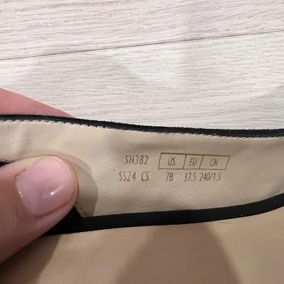 Stuart Weitzman Black Suede Slingback Wedges - Picture 4 of 7